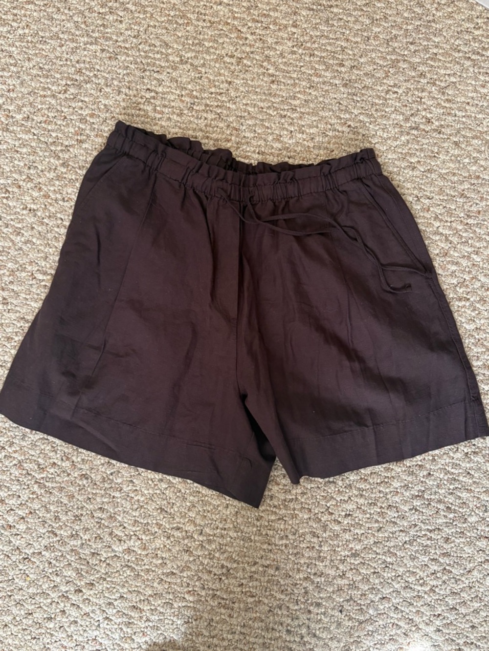 H&M Dark Brown Drawstring Shorts